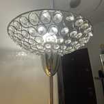 Lampa STOJĄCA w kolorze srebra