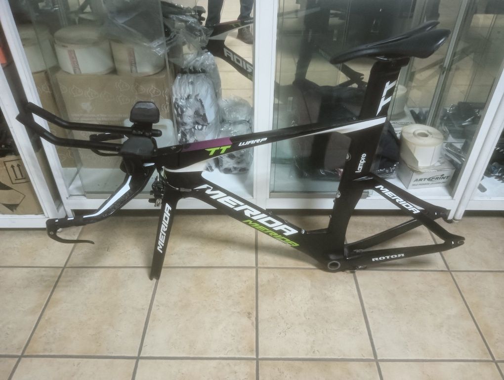quadro bicicleta contra relogio triatlo warp