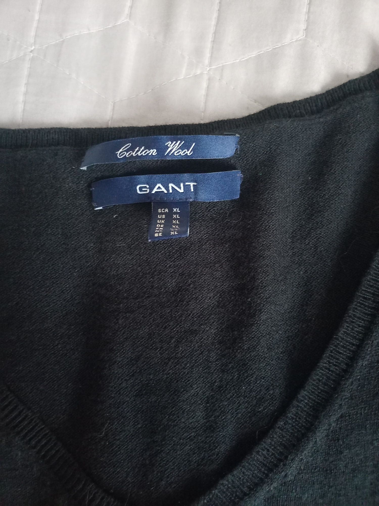 Gant sweter premium wełna XL L