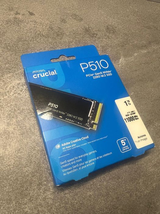 NOWY] SSD Crucial P510 1TB M.2 NVMe PCIe Gen5