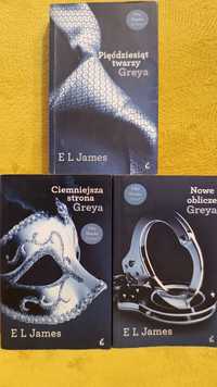 E.L. James - 50 Twarzy Greya - Trylogia. Super cena.