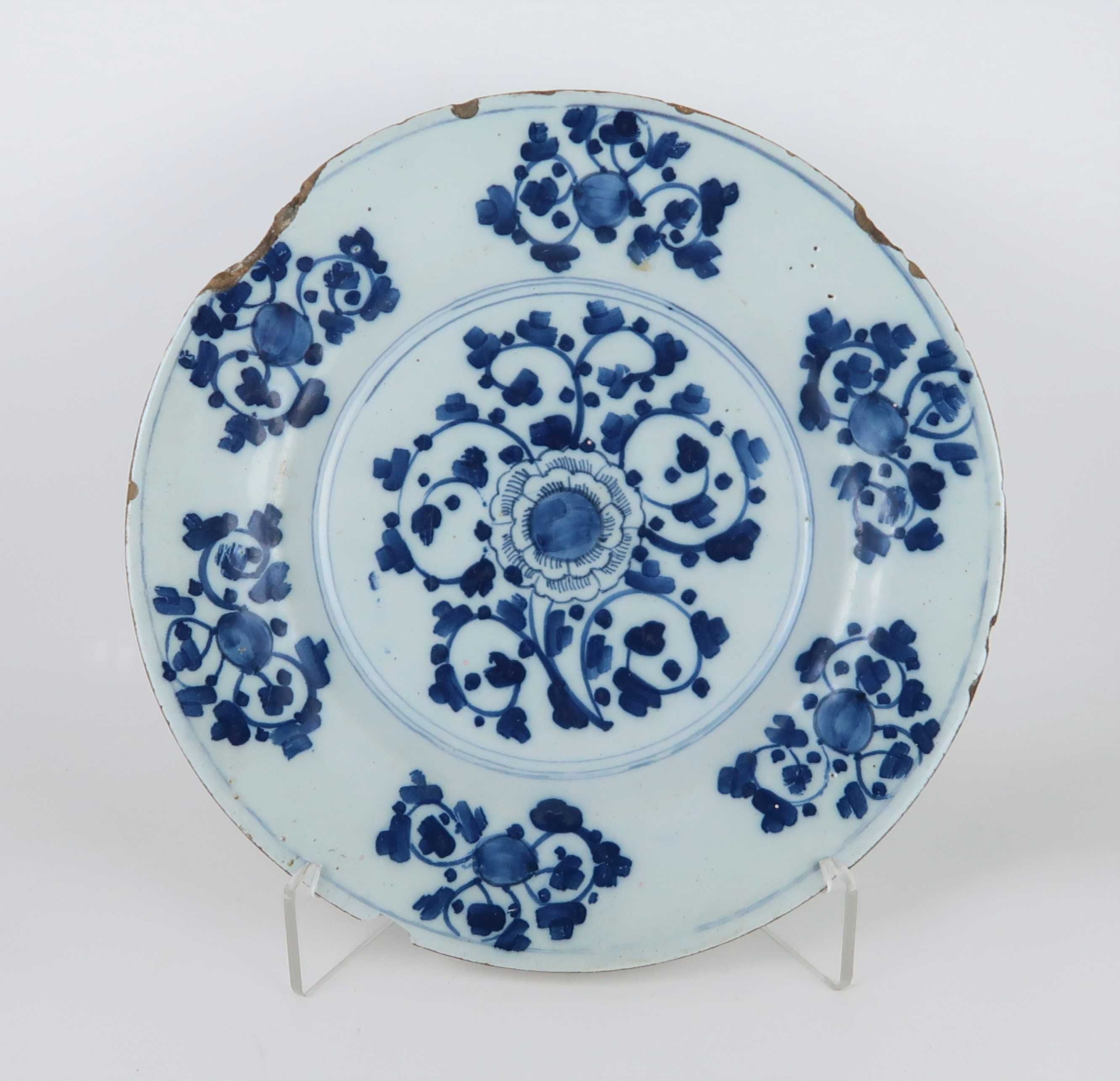 Prato Cerâmica azul e branca Séc. XVII / XVIII (Ref. 3)