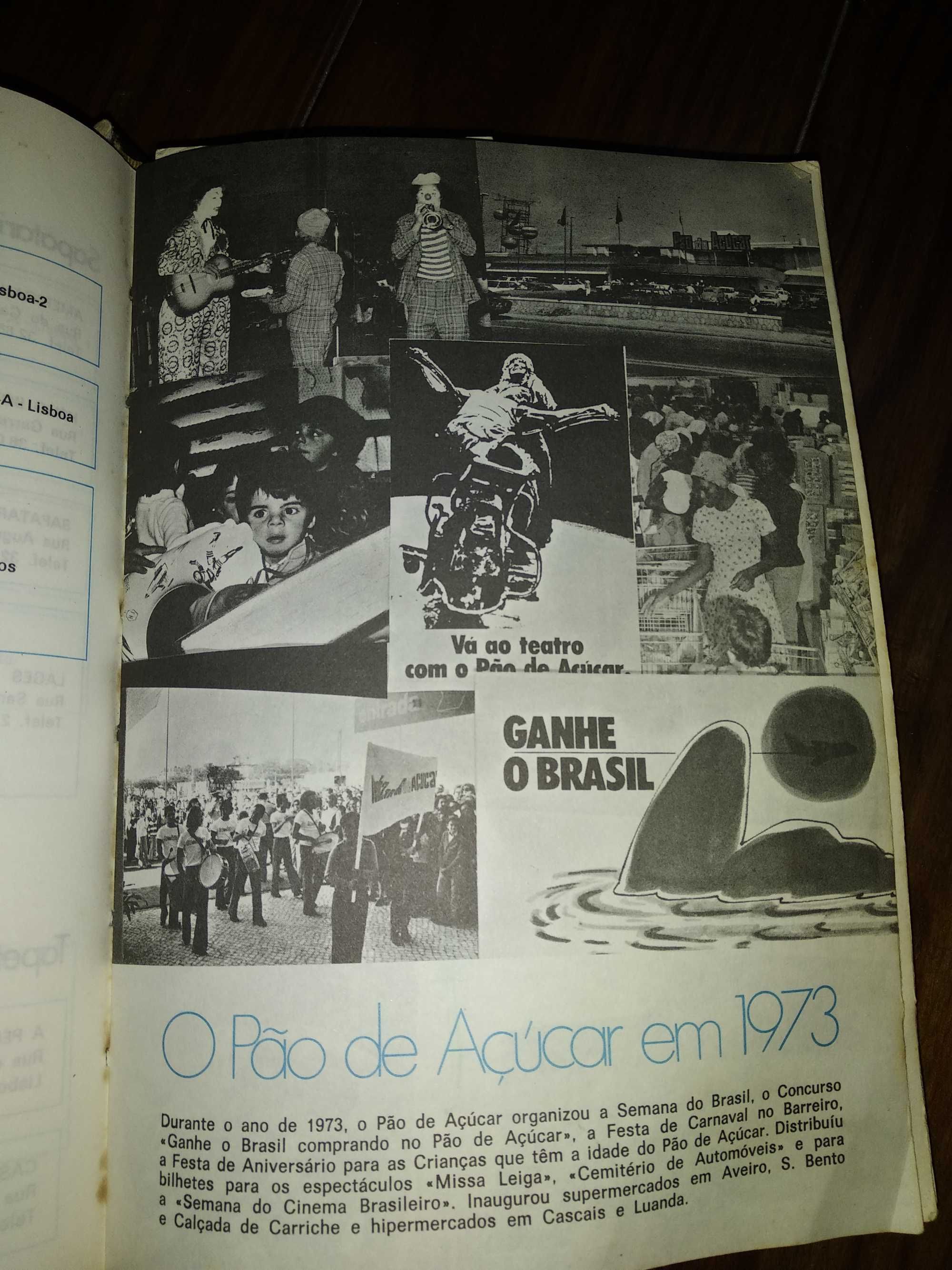 Agenda pão de açúcar 1974