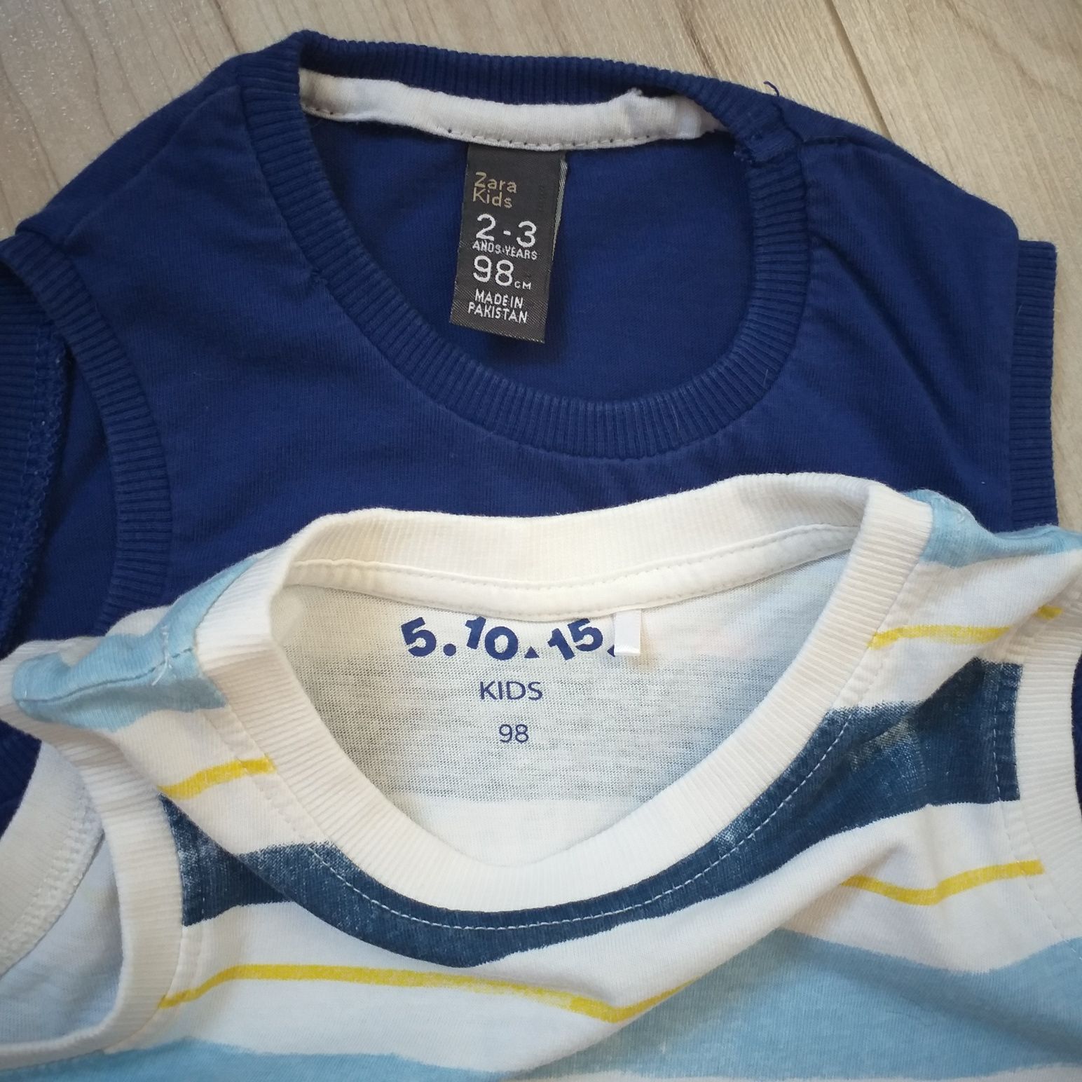 Koszulki bez rękawków, 5-10-15 i Zara Kids, rozmiar 98, 2-3 lata