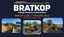 Usługi Koparko-Ładowarką / Prace ziemne / Koparka / WOLNE TERMINY