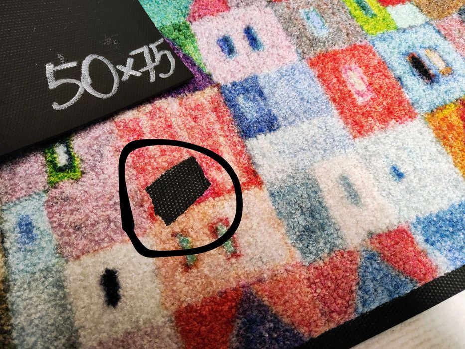 Wycieraczka Mata podłogowa nitrylowa profesjnalna 50x75cm domek domki