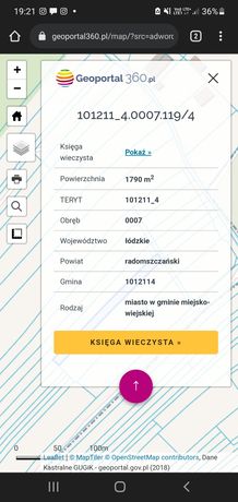 Działka Rolna Przedbórz 0.1790 ha ul.ŁAZICKA  1790m2