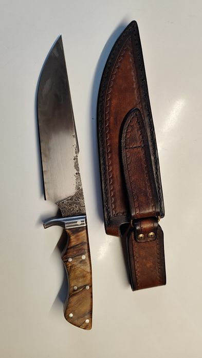 Nóż Bowie Damast Hand Made (Ręcznie robiony))