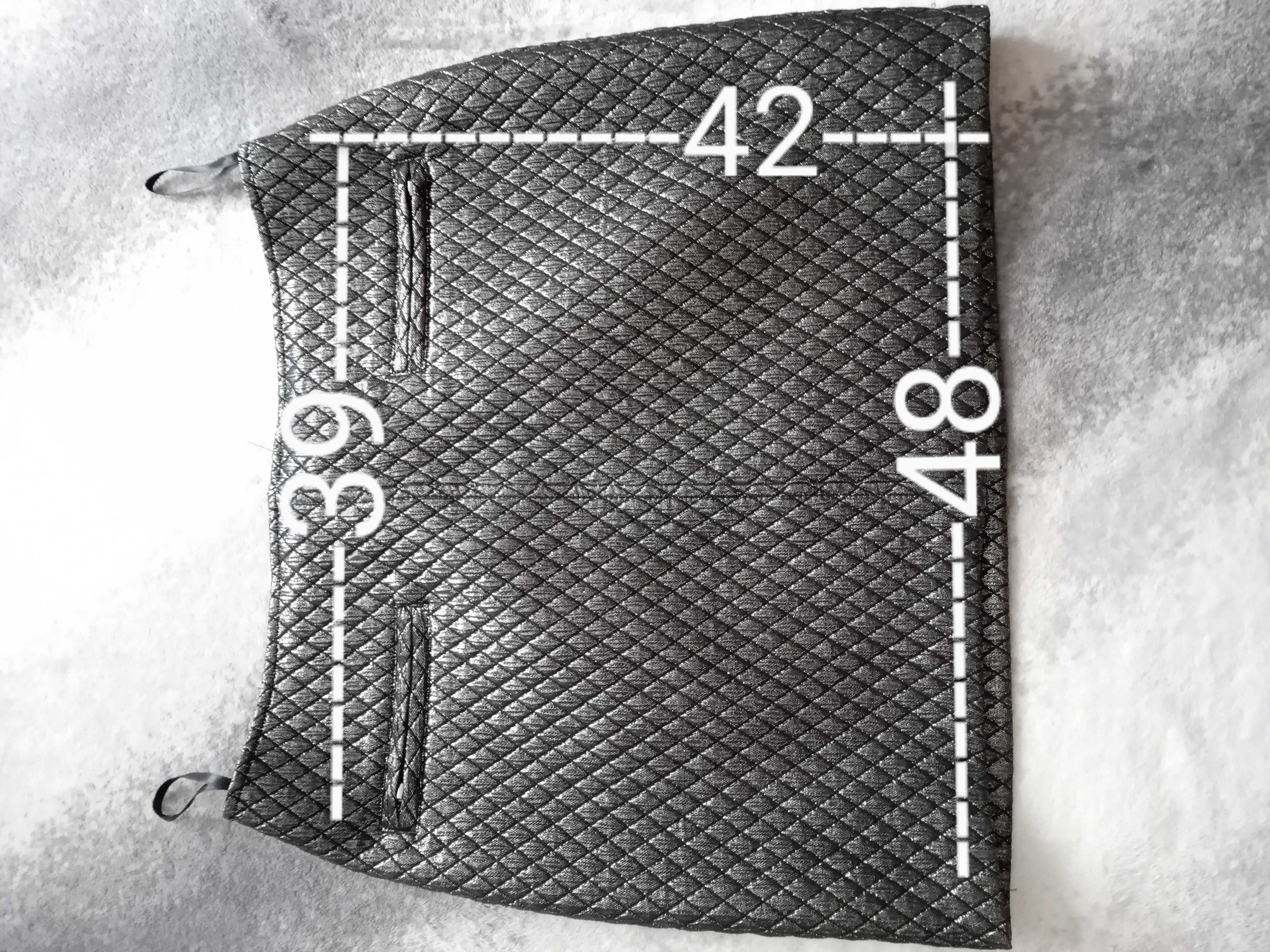 Spódnica srebrna mini