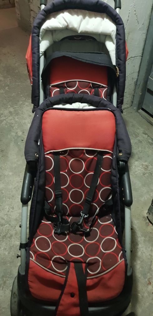Wózek Bliżniaczy Chic 4  Baby Duo.Stan Dobry