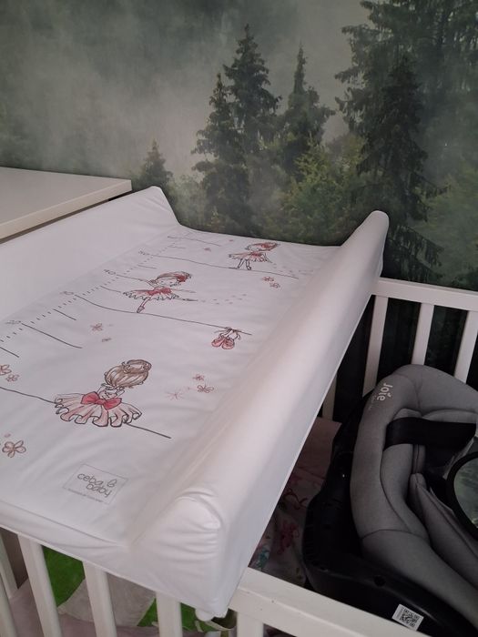 Przewijak na łóżeczko dla dziewczynki jak nowy baletnica z miarką