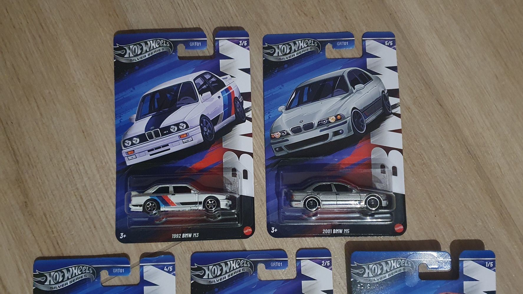 Hot Wheels BMW set. M1 E26, M2 F87, M3 E30, M4 F82, M5 E39