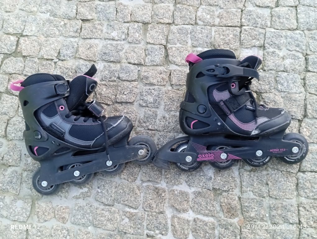 Vários pares Patins Oxelo linha troco