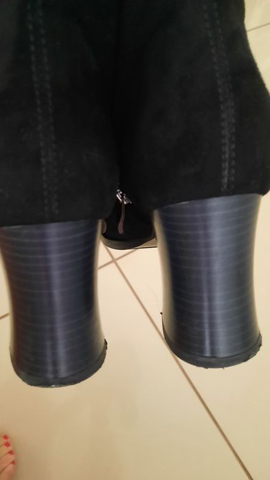 Buty Botki damskie zamszowe QUAZI