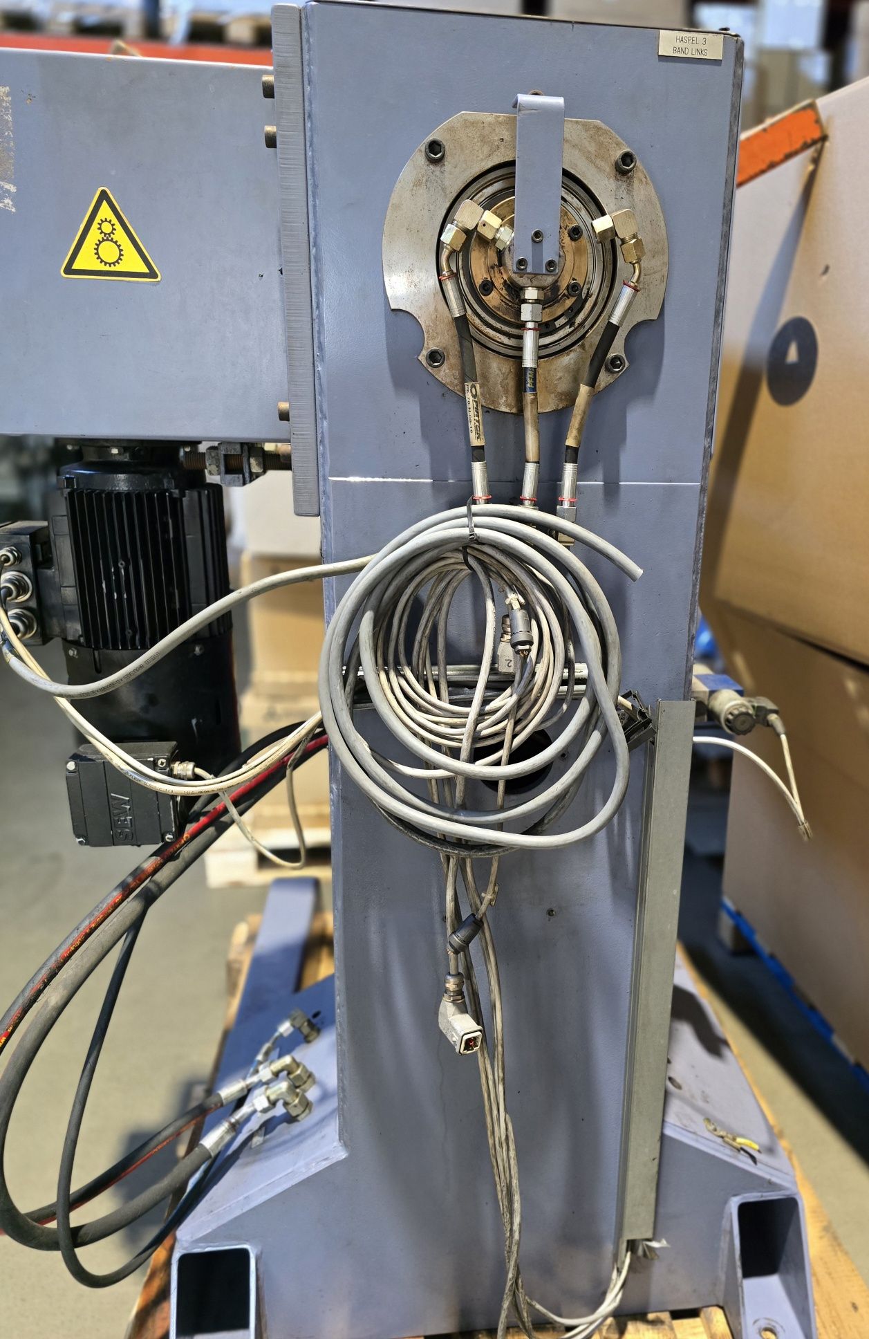 Rozwijak do blachy 500mm  3500kg z hydraulika