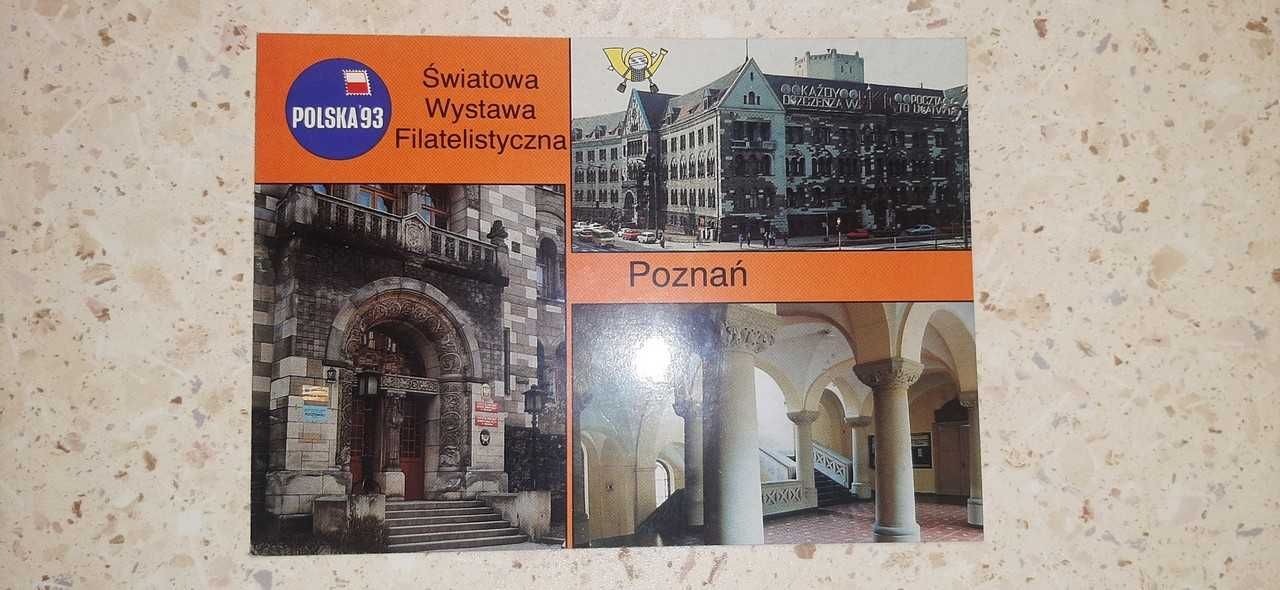 kartka filatelistyczna z targów POLSKA Poznań 93