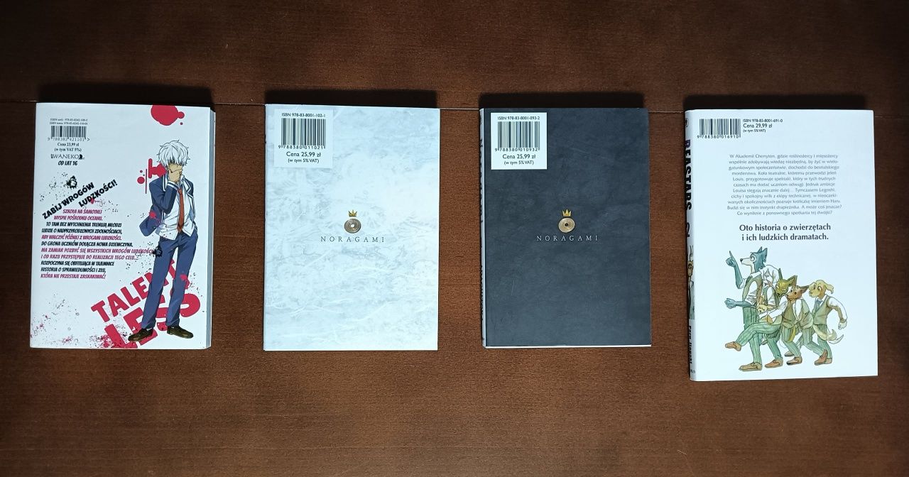Manga Noragami, Beastars, Talent less Nana