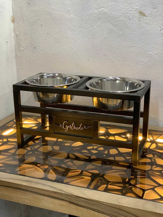 Подарунок для собаки! Підставка для лабрадора, миски 1,8 л в комплекті