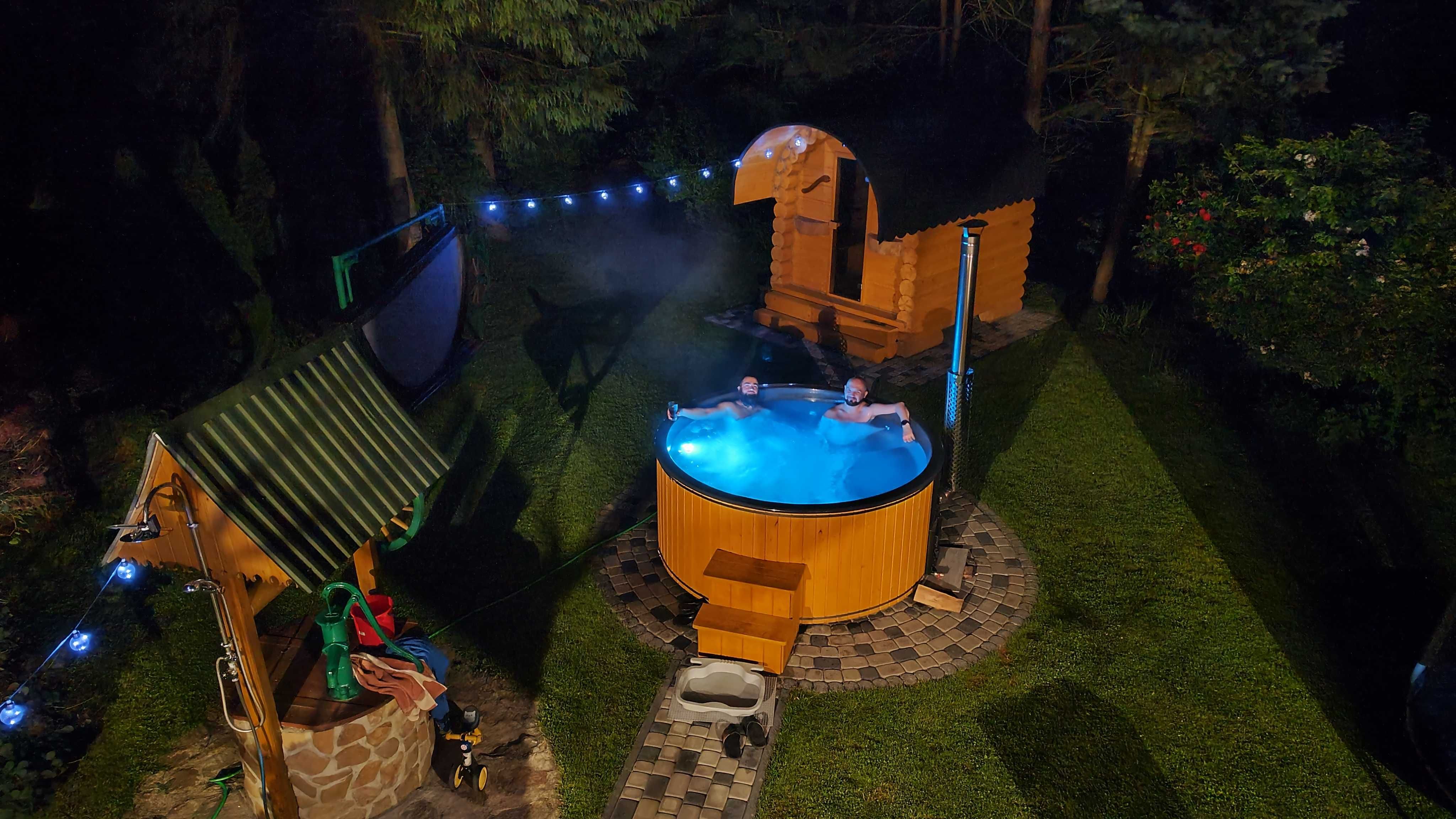Całoroczny duży domek z DARMOWĄ Sauną i Jacuzzi nad rzeką - Bieszczady