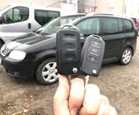 Kluczyk VW Touran z kodowaniem Golf Jetta Bora, immo Warka