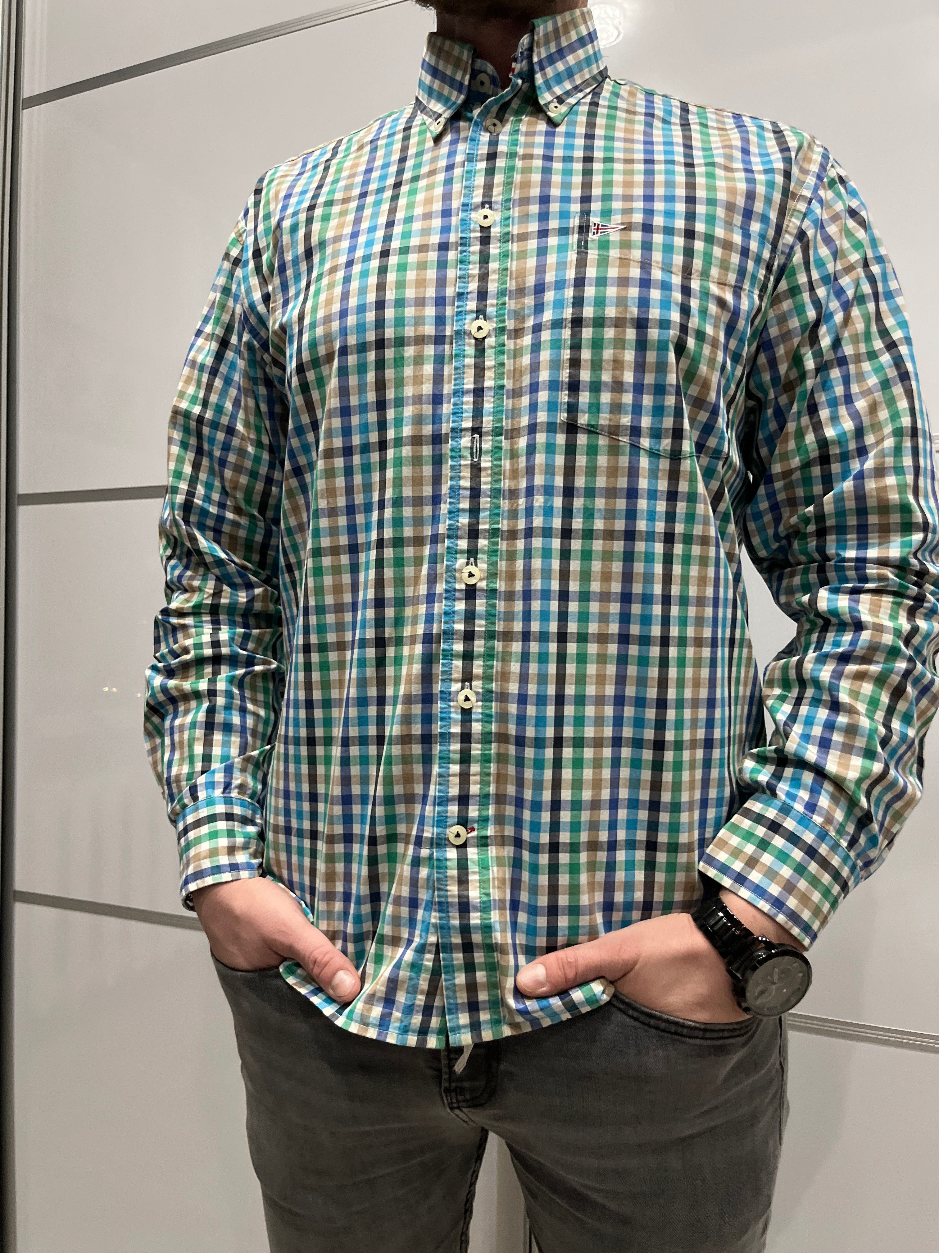 Koszula Męska Paul R Smith Krata Bawełna Slim Fit S