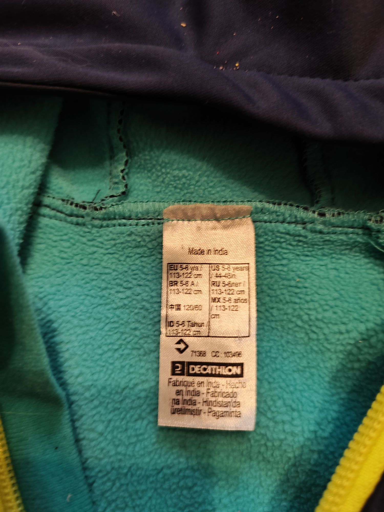 Dwie kurtki Softshell Decathlon quechua 5-6 lat 113-122 cm kurtka