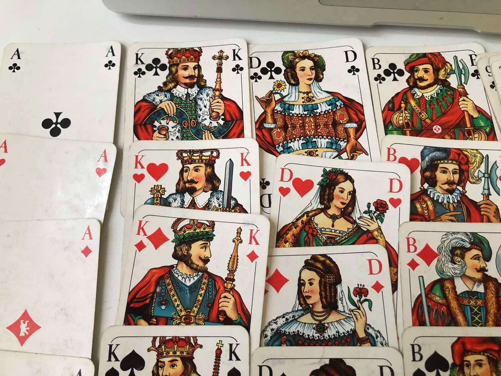 Карты игральные винтаж Германия дама король валет туз