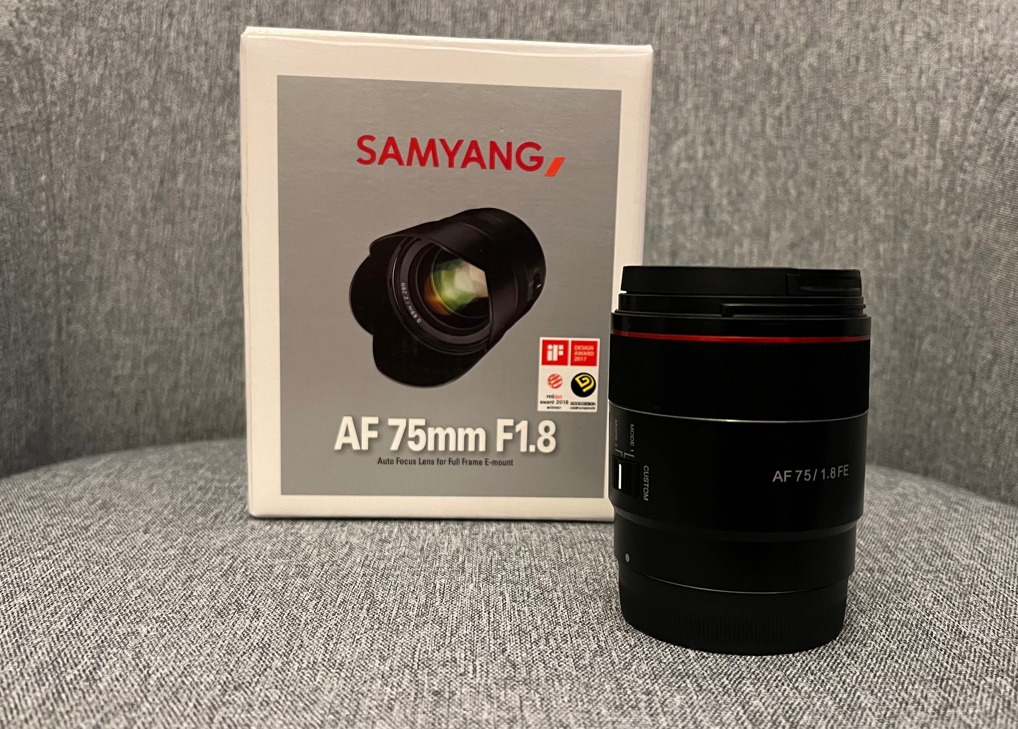 Obiektyw Samyang 75 1.8 Sony FE. Najtaniej na olx.