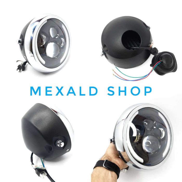 Фара на мотоцикл мотофара кафе рейсер боббер скремблер стрит кастом