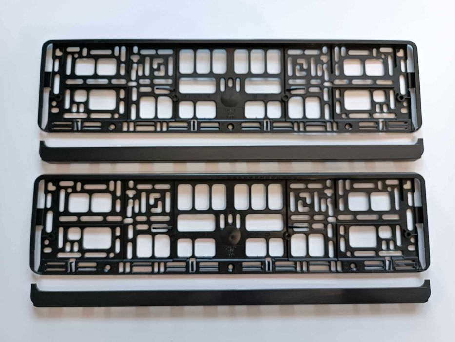 Ramka Ramki Tablicy Rejestracyjnej CZARNA Rejestracja