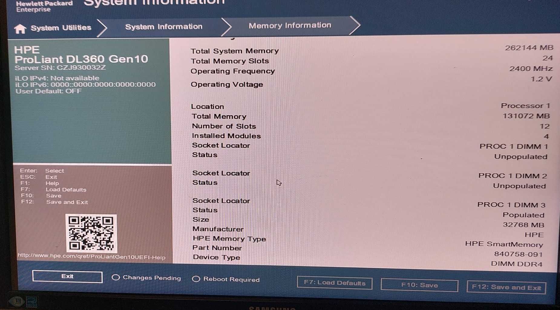 Hp Ptoliant DL360 Gen 10 2x Silver 4116 Ram DDR4 256gb HPE