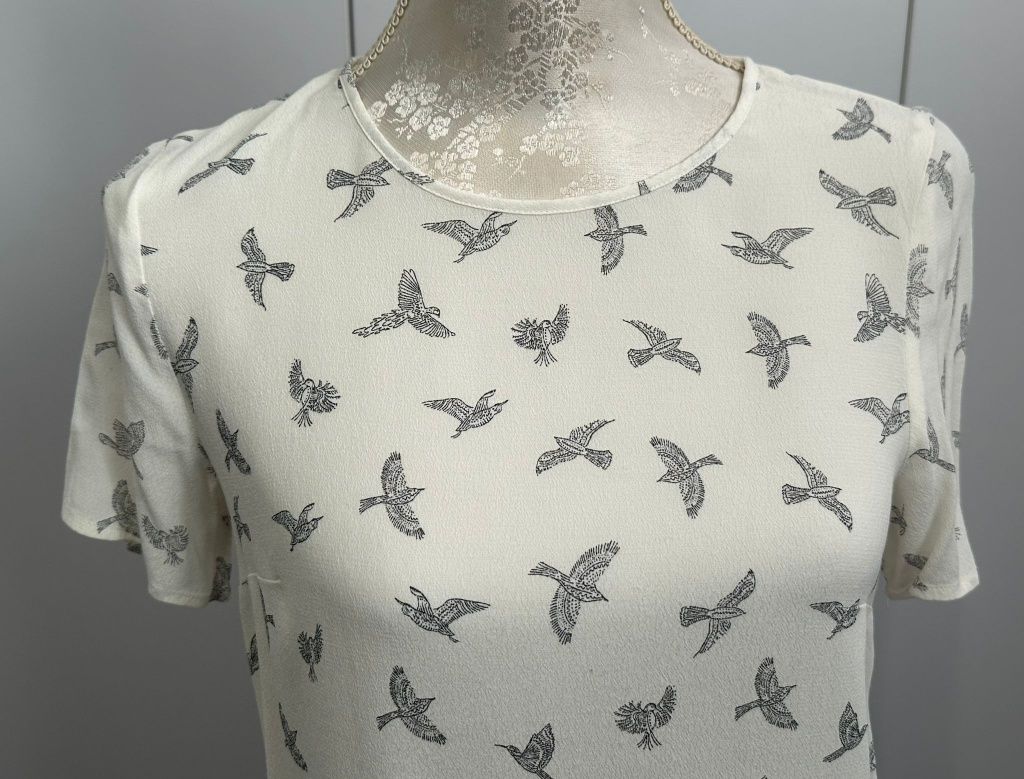 H&M bluzeczka r. 36 S w ptaszki