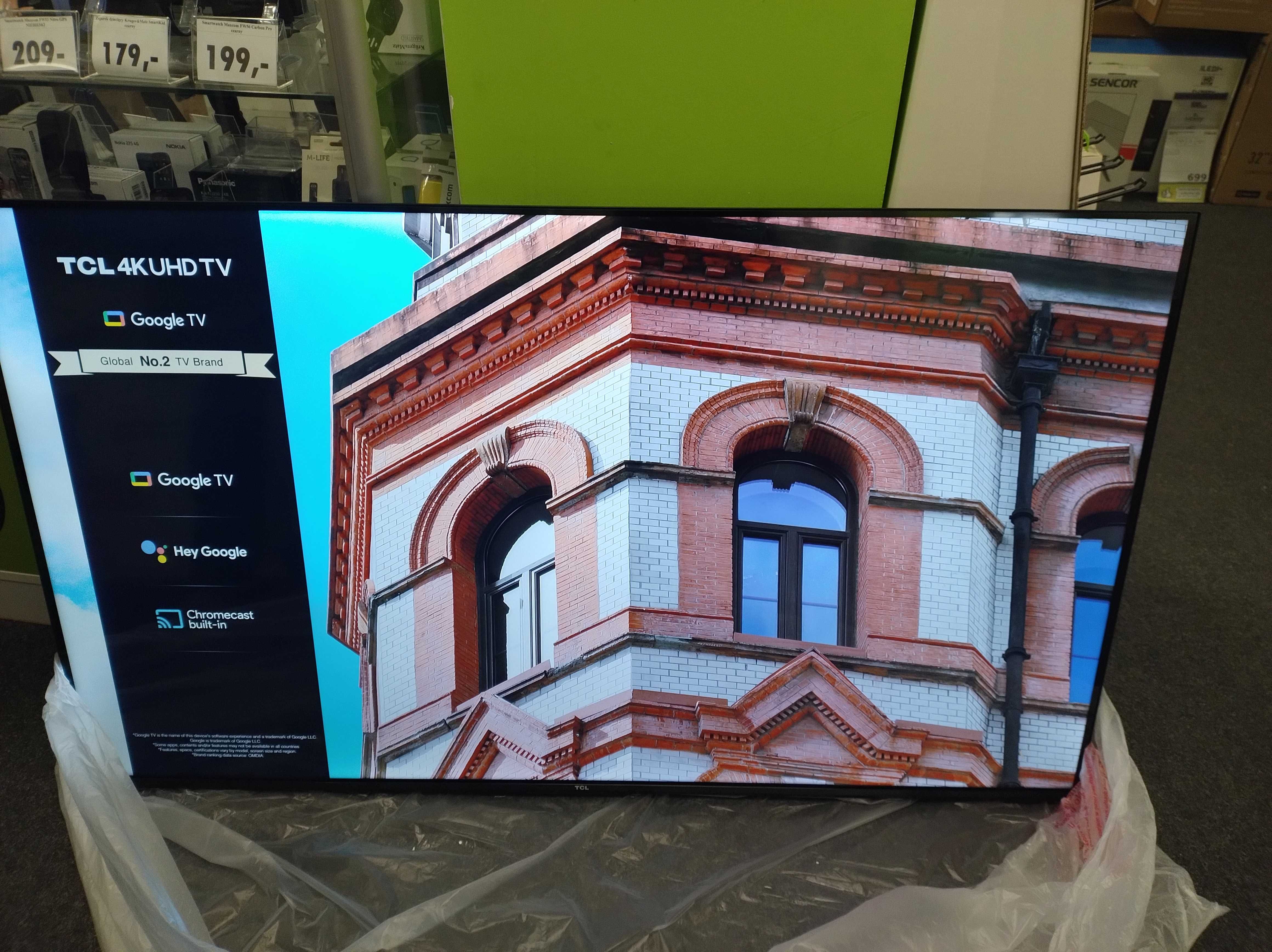 Telewizor LED TCL 55V6B 55 cali 4K Google Tv WiFi z małą wadą Krosno