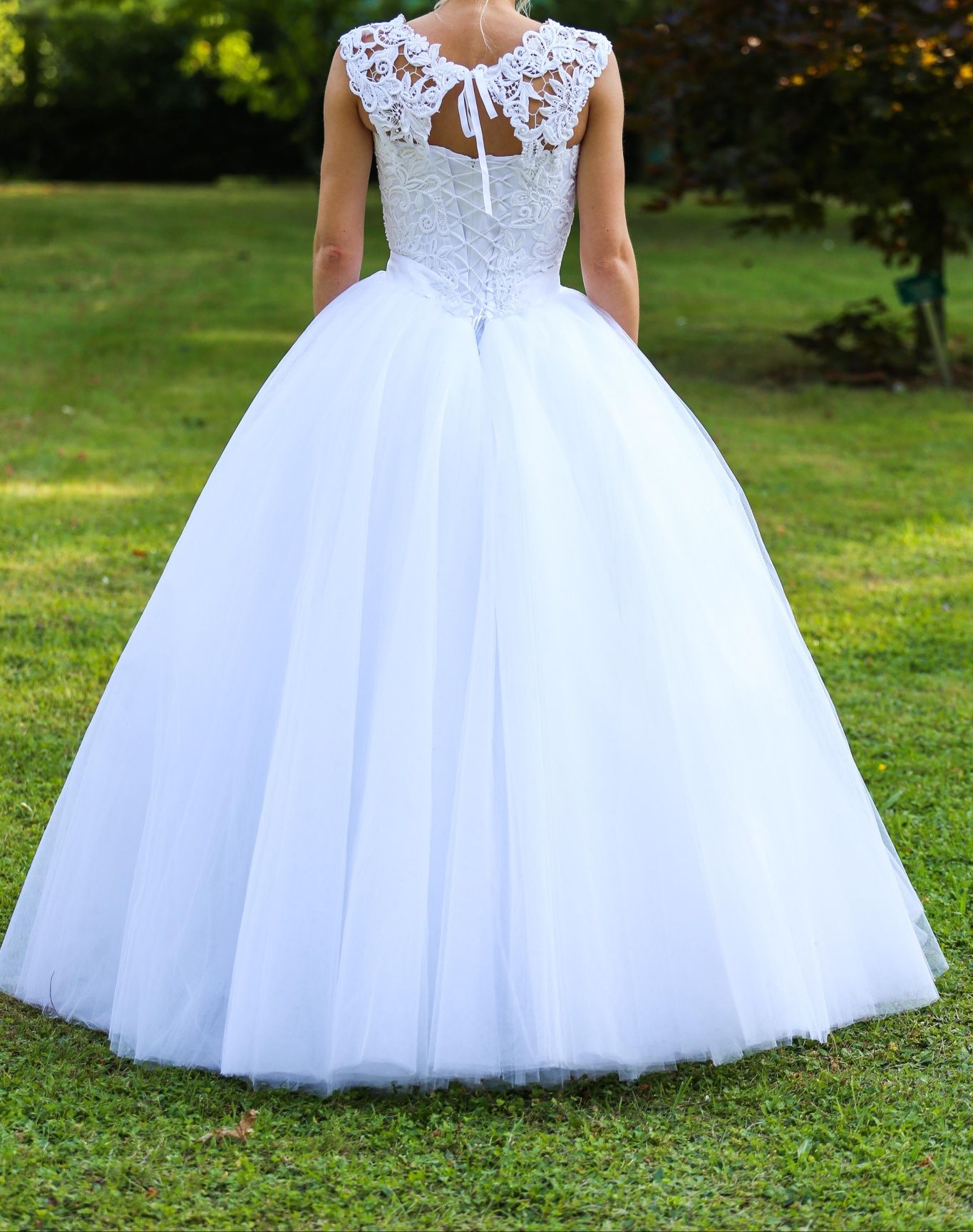 Suknia ślubna princessa księżniczka rozmiar 34-małe 36