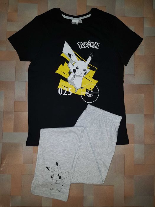Pokemon, комплект Покемон, Пикачу Primark 9-11 лет 140-146 см хлопок