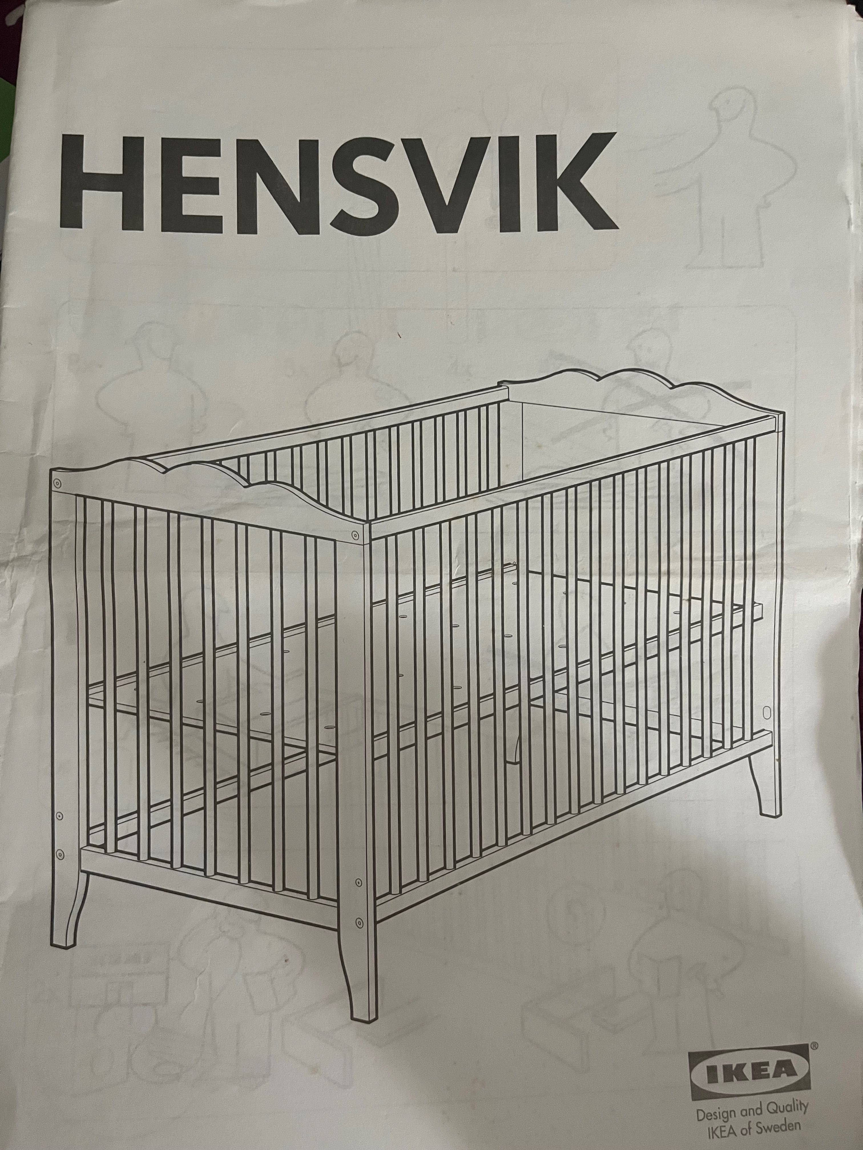 Berço Hensvik (do Ikea) + colchão (da Pré Natal)