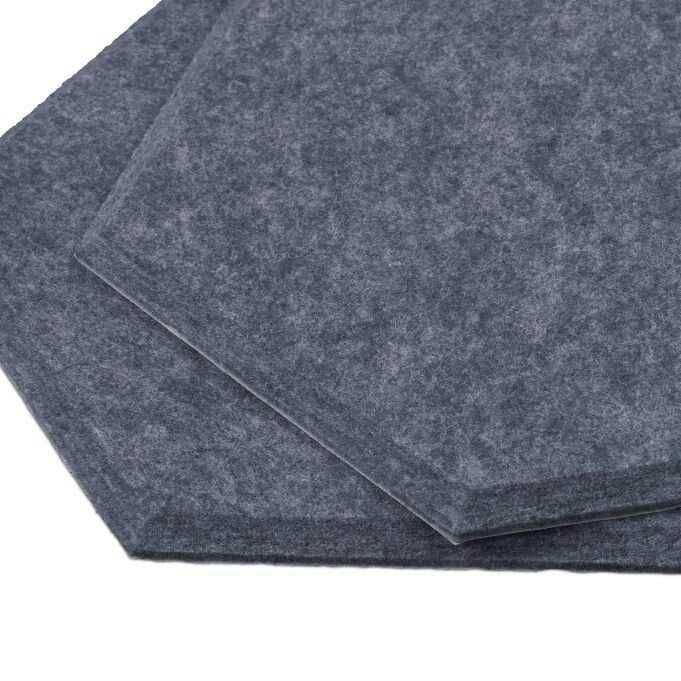Tablica z filcu na pinezki sześciokąty 6 sztuk 26x30cm samoprzylepna