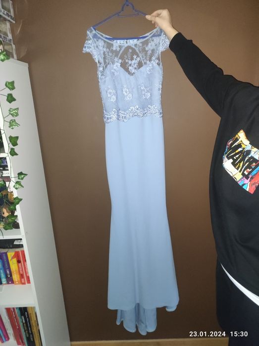 Sukienka trencz dłuższy tył