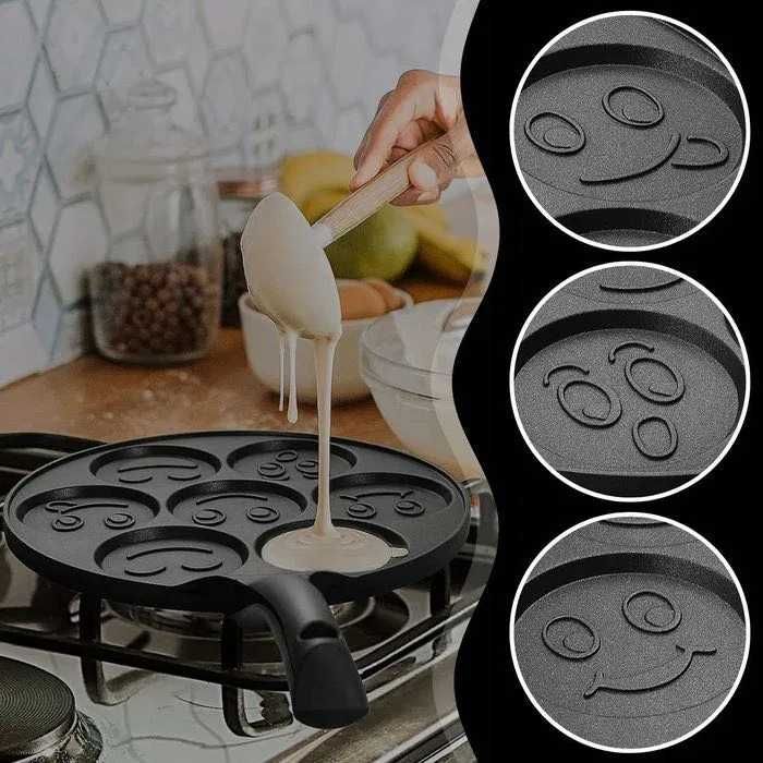 PATELNIA DO PANCAKE Naleśniki Jajka Placki EMOTIKONY Na Kuchenkę 27cm