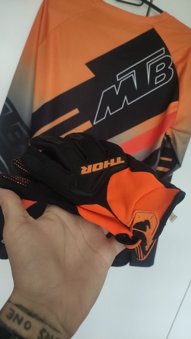 Koszulka MTB + Rękawice Tror