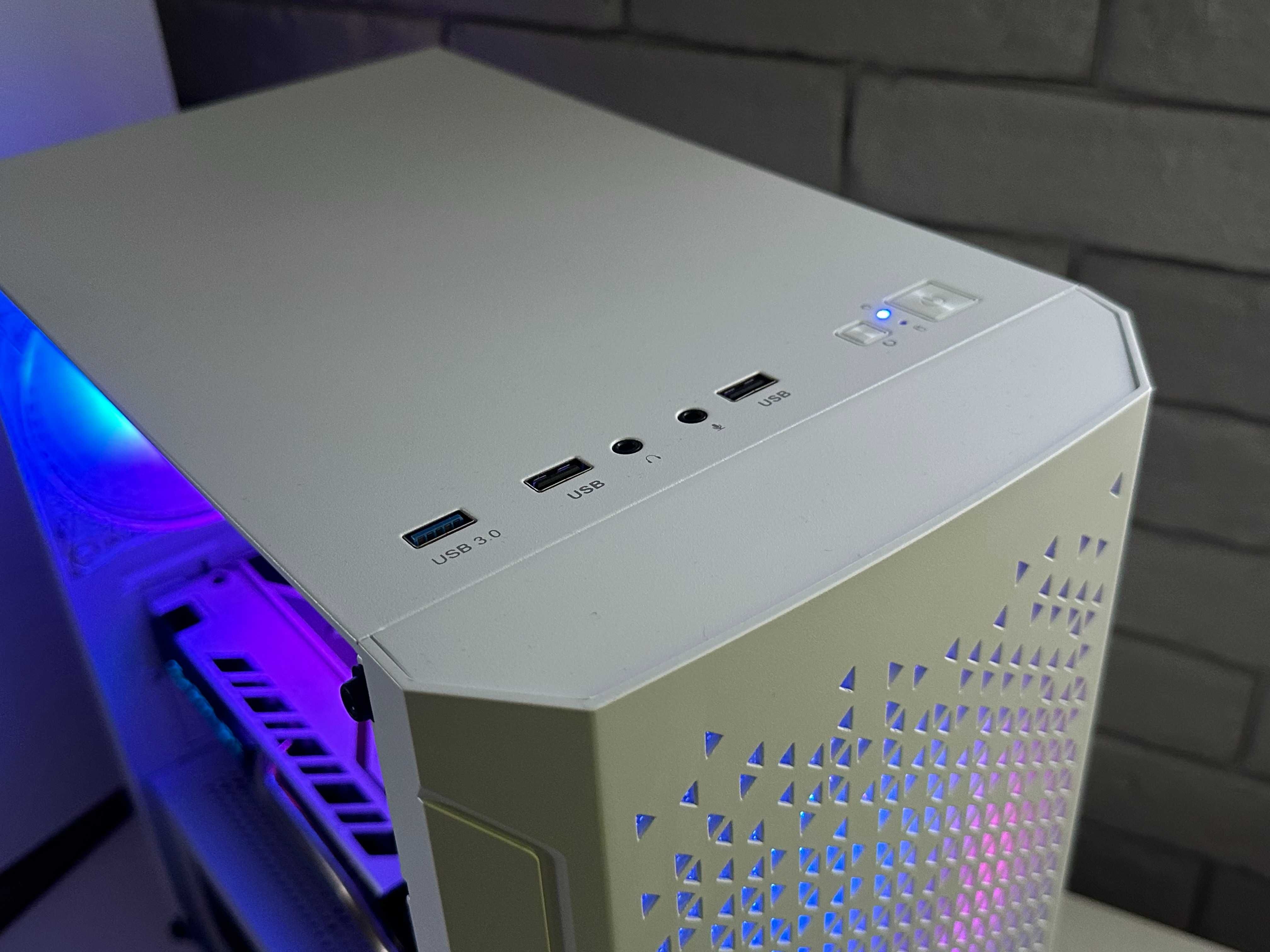 Biały Komputer RX 580 16GB RAM Intel Core i5 Gamingowy do Gier Wydajny