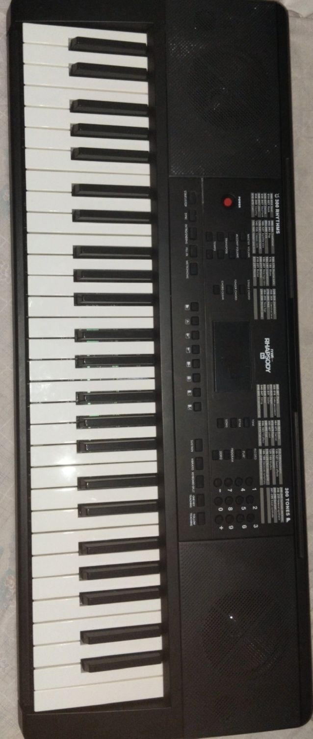 Teclado eletrónico 54 teclas MAX Rhapsody (com fonte)