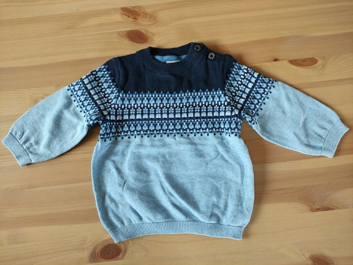 Nowy elegancki sweter dla chłopca h&m r. 74