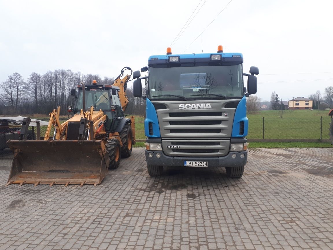 Usługi koparka ładowarka koparka rozbiórki wyburzenia piach wykopy