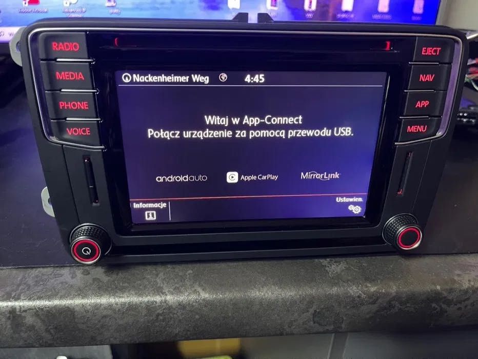 VW Radio Discovery PQ DAB cyfrowe radio Nawigacja wersja G