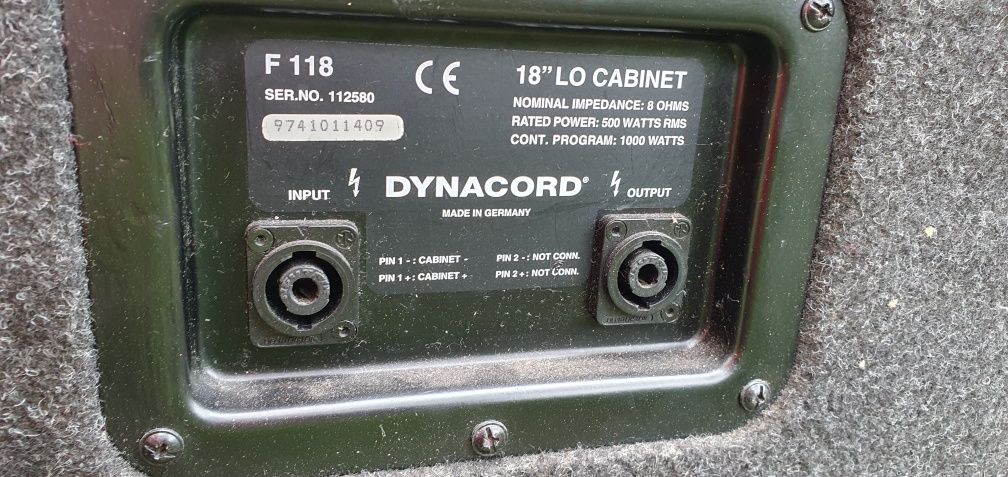 Dynacord  Forum Line subwoofery obudowy  6 szt