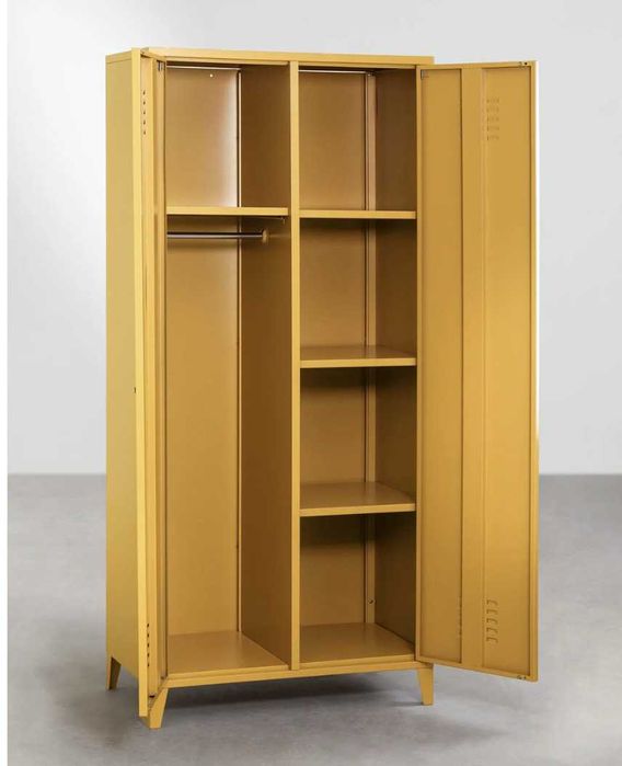 SKLUM Armário de cacifo em aço de 2 portas Pohpli