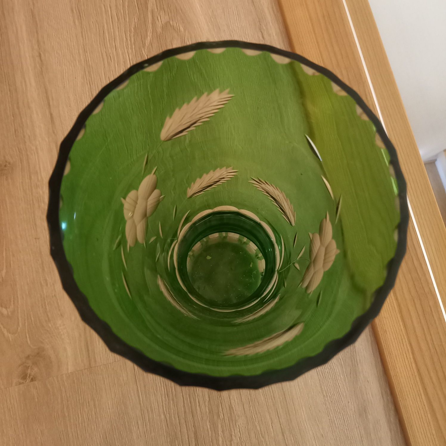 Przepiękny wazon barwione szkło unikat