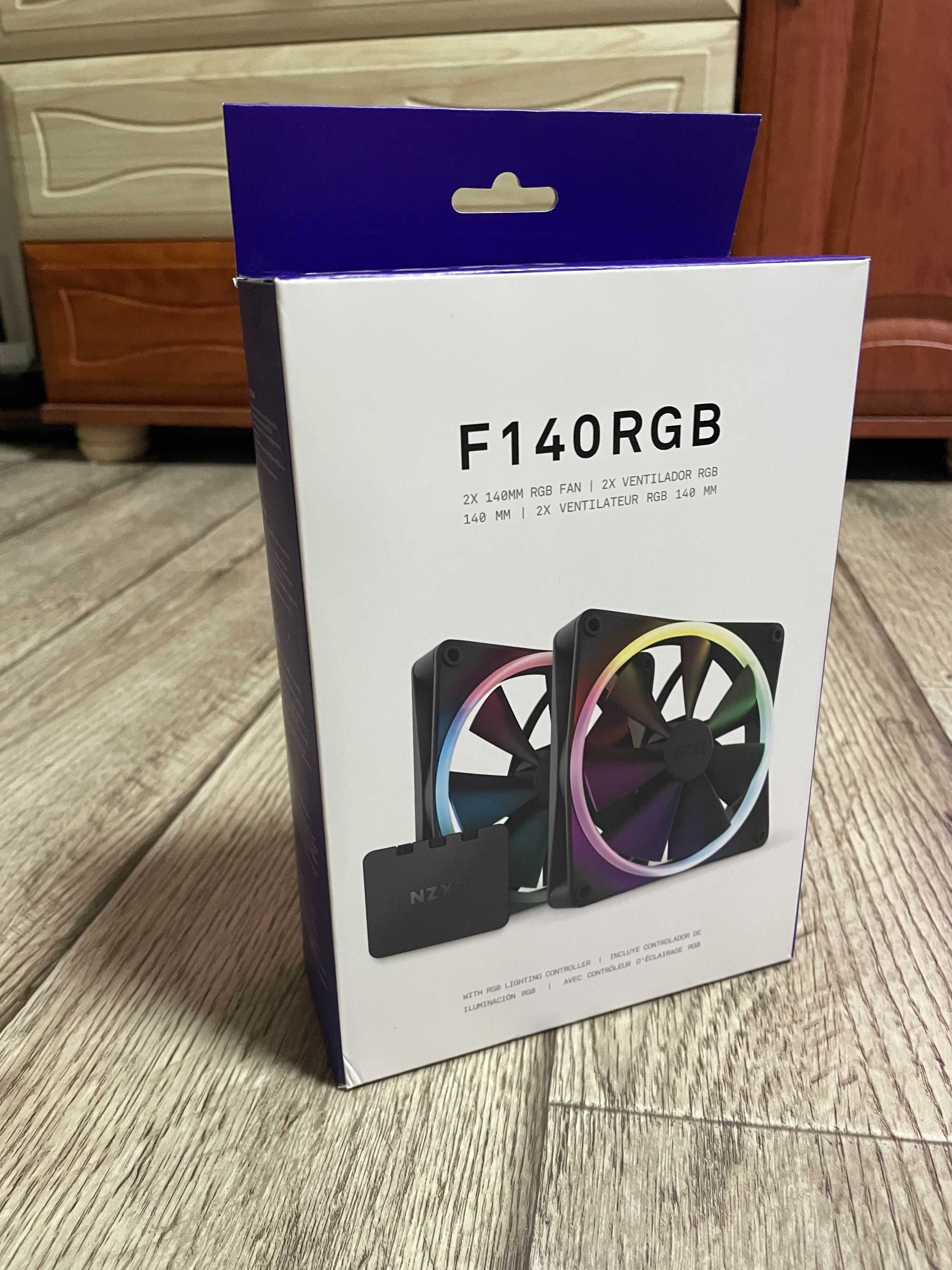 Набір кулерів для корпусу NZXT F140 RGB Twin Pack (RF-R14DF-B1) Black