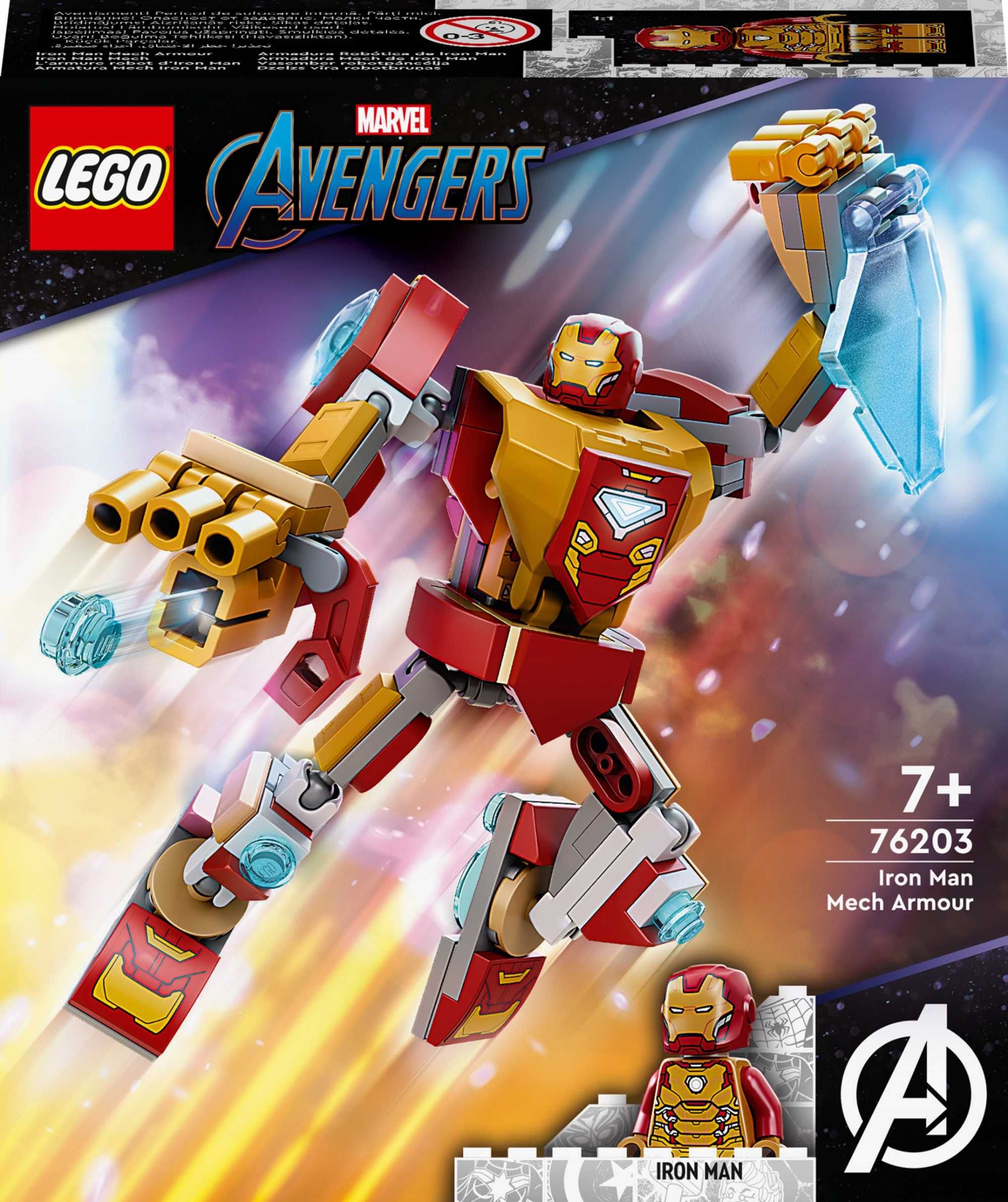 LEGO Super Heroes 76203 Mechaniczna zbroja Iron Mana